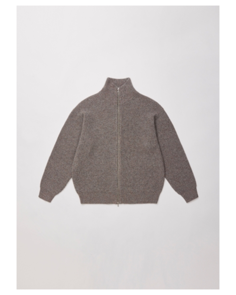 ULTERIOR(AeAjUKW28-KC221 W/C MEALANGE RIB DRIVERS KNIT