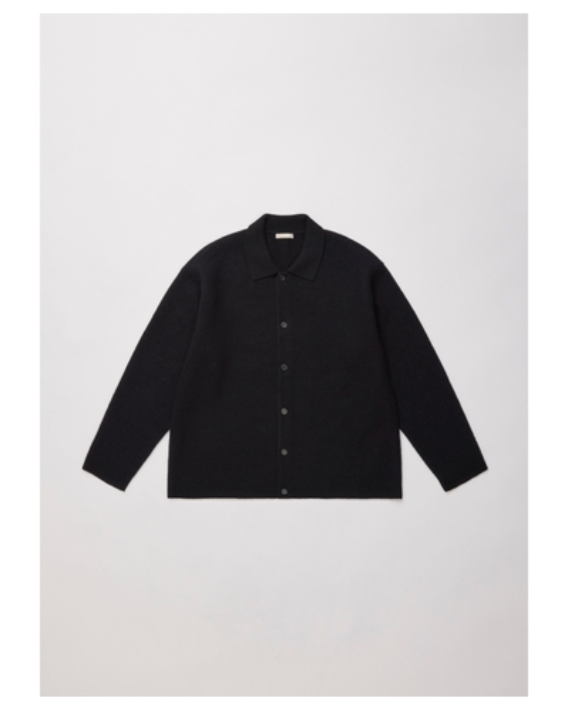 ULTERIOR(AeAjUKW30-KC222 SUPER MILLED FINE WOOL SH-CARDIGAN