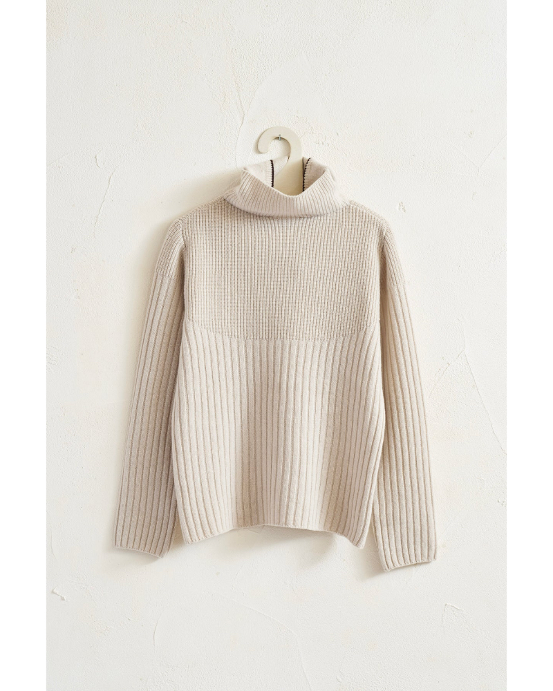 archiiA[LjAW25-K1 WOOL HOODY KNIT PULLOVER
