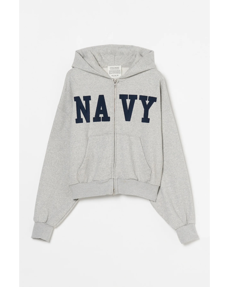 INSCRIRE (AXNA) IC252DAI25AWBC113 Navy Zip Hoodie
