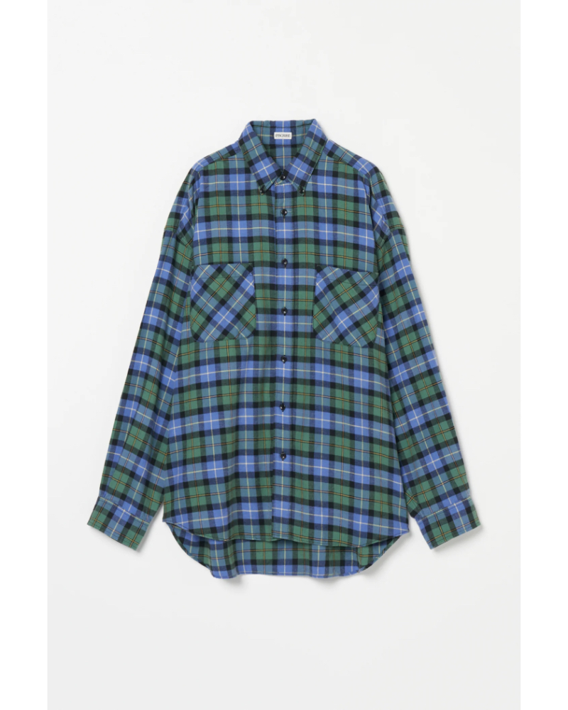 INSCRIRE (AXNA) IC252DAI25AWSH95 Flannel Loose Fit Shirt@ 