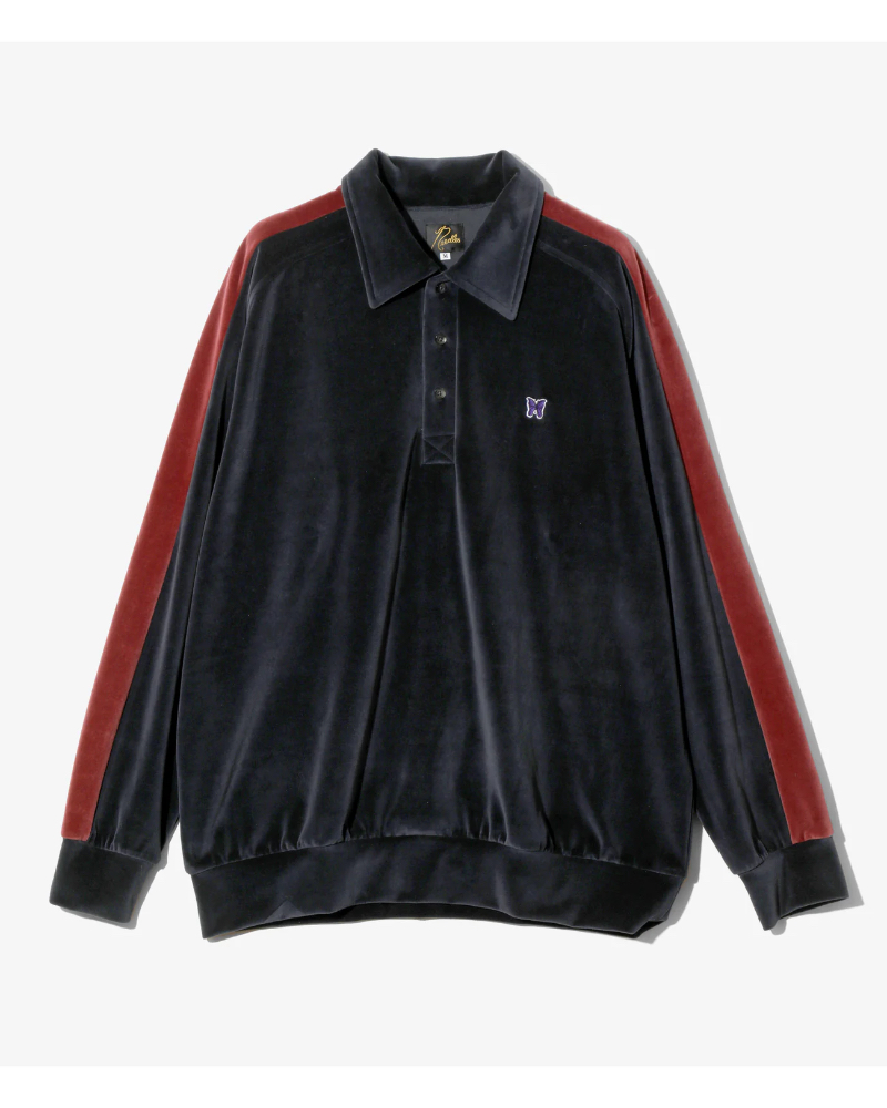 NEEDLESij[hYjRW338 SIDE LINE PULLOVER SHIRT-C/PE VELOUR