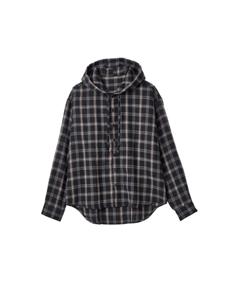 Knuth Marf (Nk[X}[t) KM25AN01 hooded over shirts(unisex)