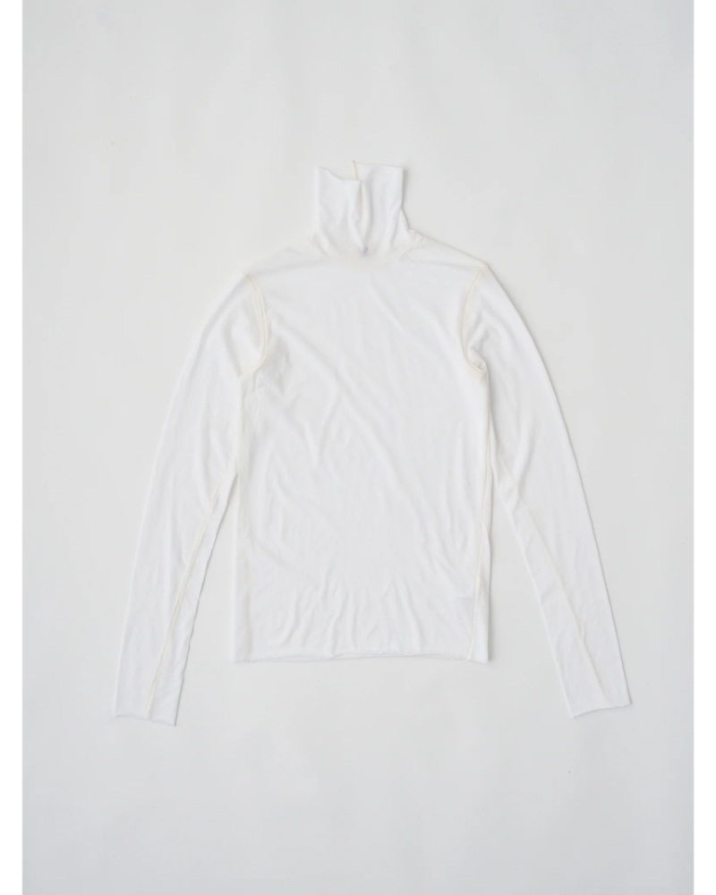 unfiliAtBjWVFL-UW104 HIGH TWIST COTTON SHEER JERSEY TURTLE-NECK TEE