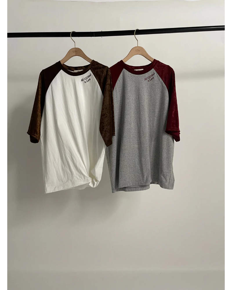 UhriE[Aj25AWUhr-CS485 Fabricmix Baseball Tee