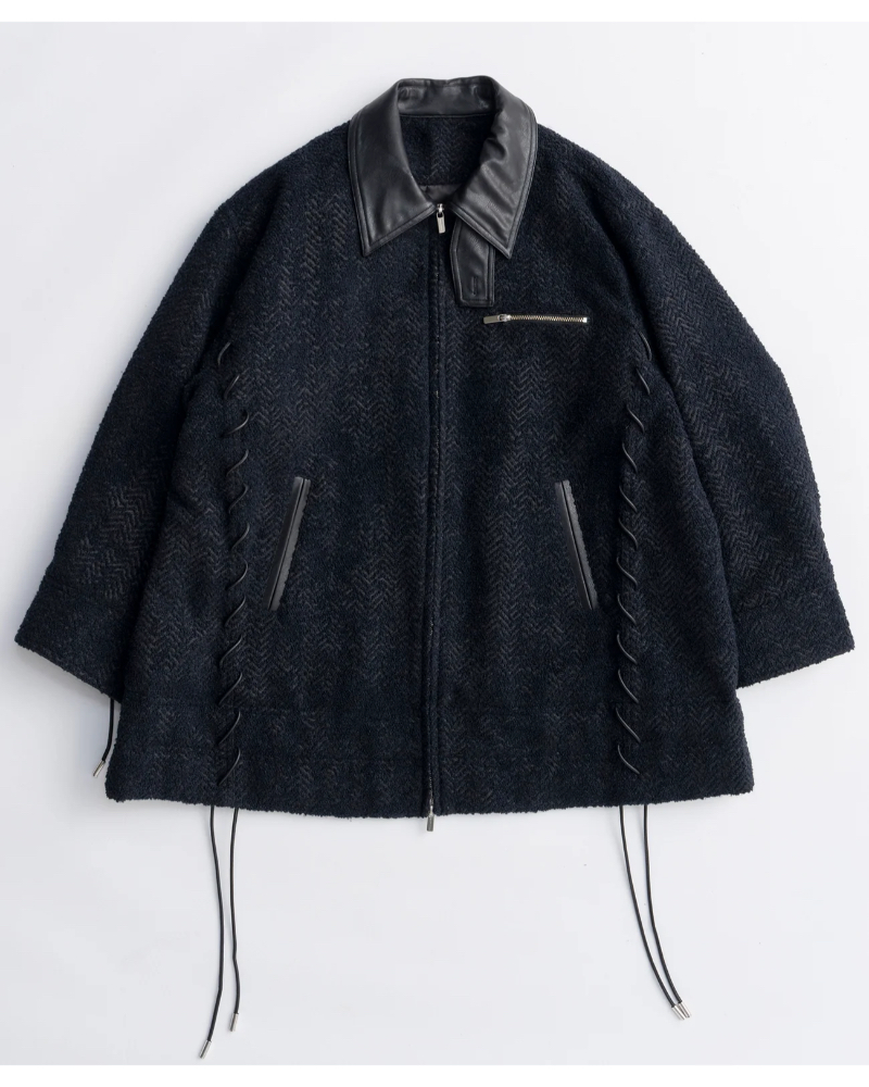 MAISON SPECIAL( ] XyV) 21252215304 Lace Up A-line Coat