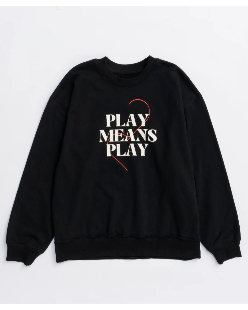 MAISON SPECIAL( ] XyV) 21252415204 Silicon Print Sweatshirt