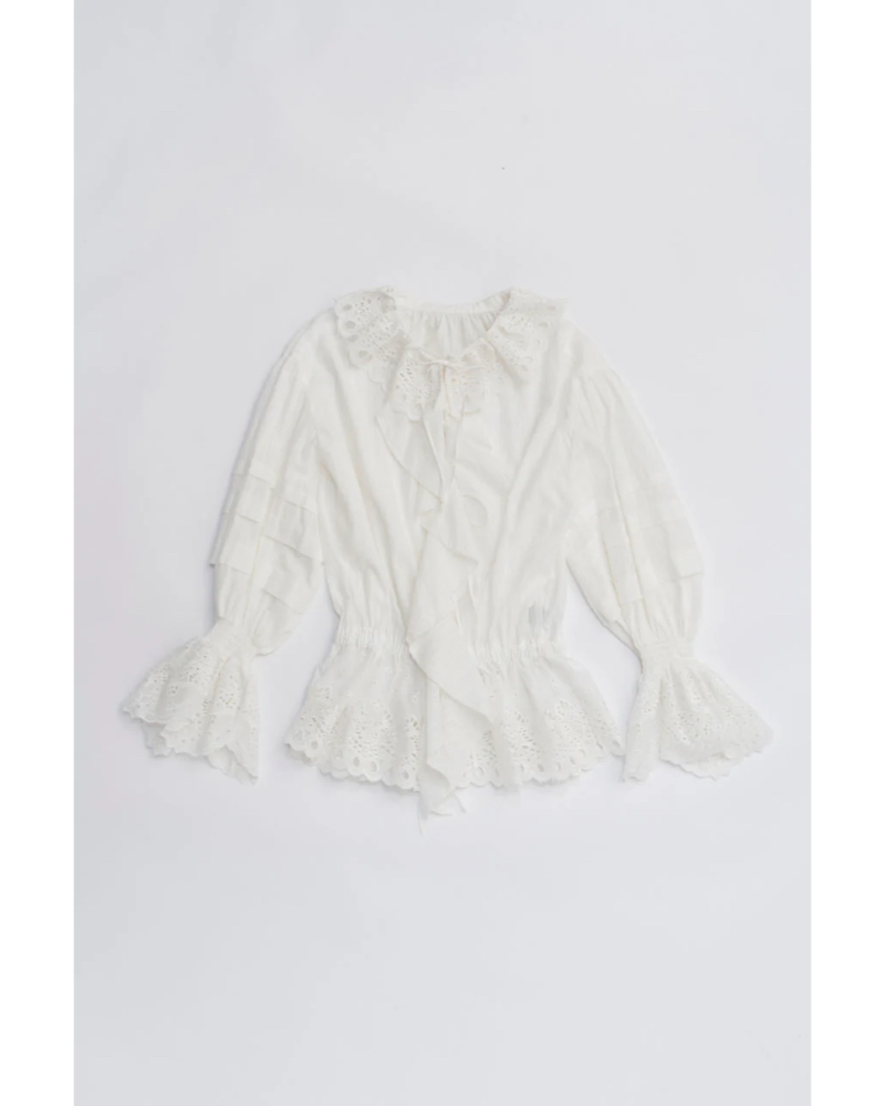 PRANK PROJECT (vN vWFNg) 31252316108 Embroidered Ruffled Blouse