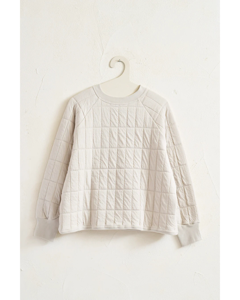 archiiA[LjAW25-H1 QUILT JACQUARD PULLOVER
