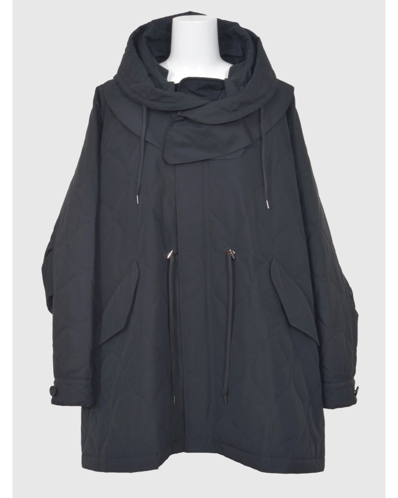 Vachementi@V jvl-24-201 Cotton Nylon Quilted Mods Coat