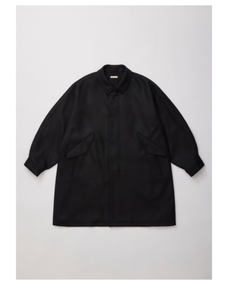 ULTERIOR(AeAjUCT20-KC205  SUPER FINE LIGHT MELTON B/C FIELD COAT