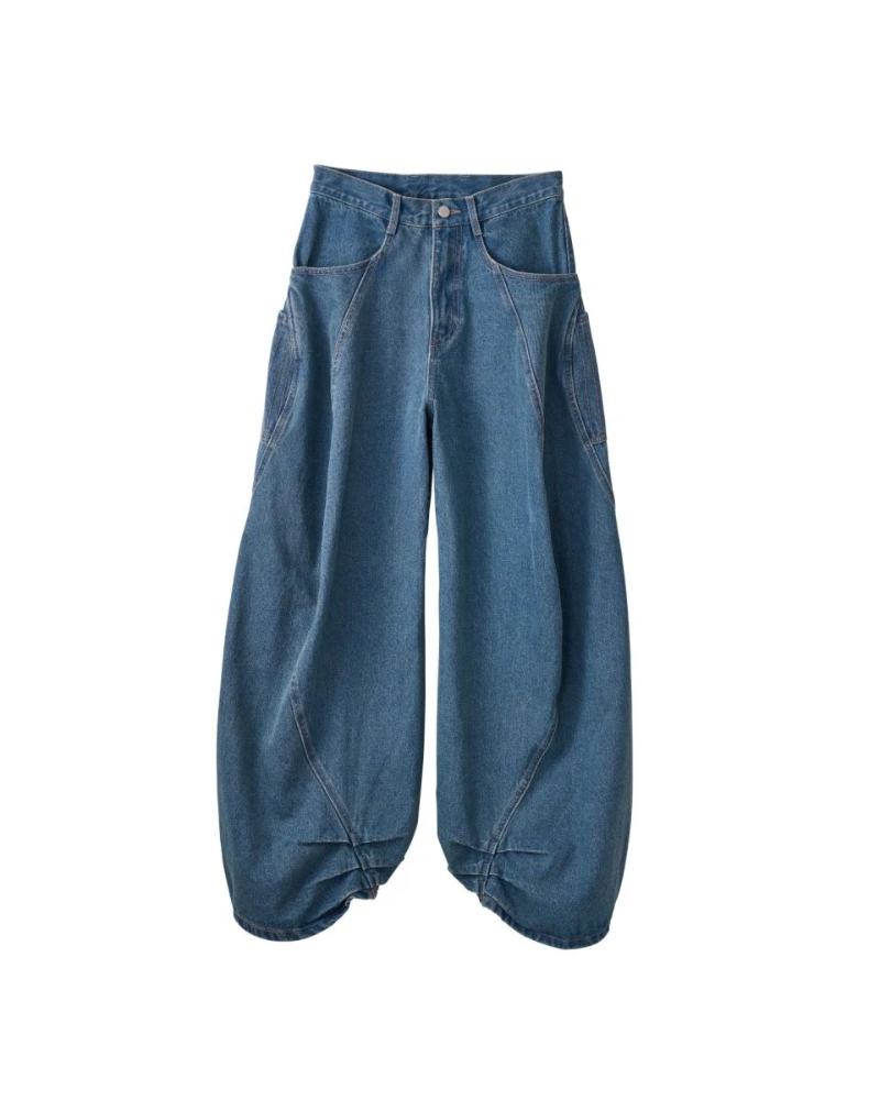 Knuth Marf (Nk[X}[t) KM25WG03 tuck design denim pants