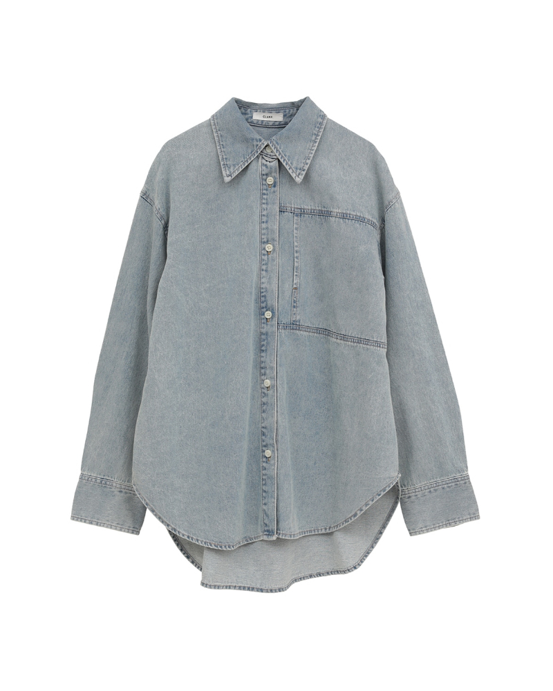 CLANE (�N���l) 19122-4282 COMPACT DENIM SHIRTS
