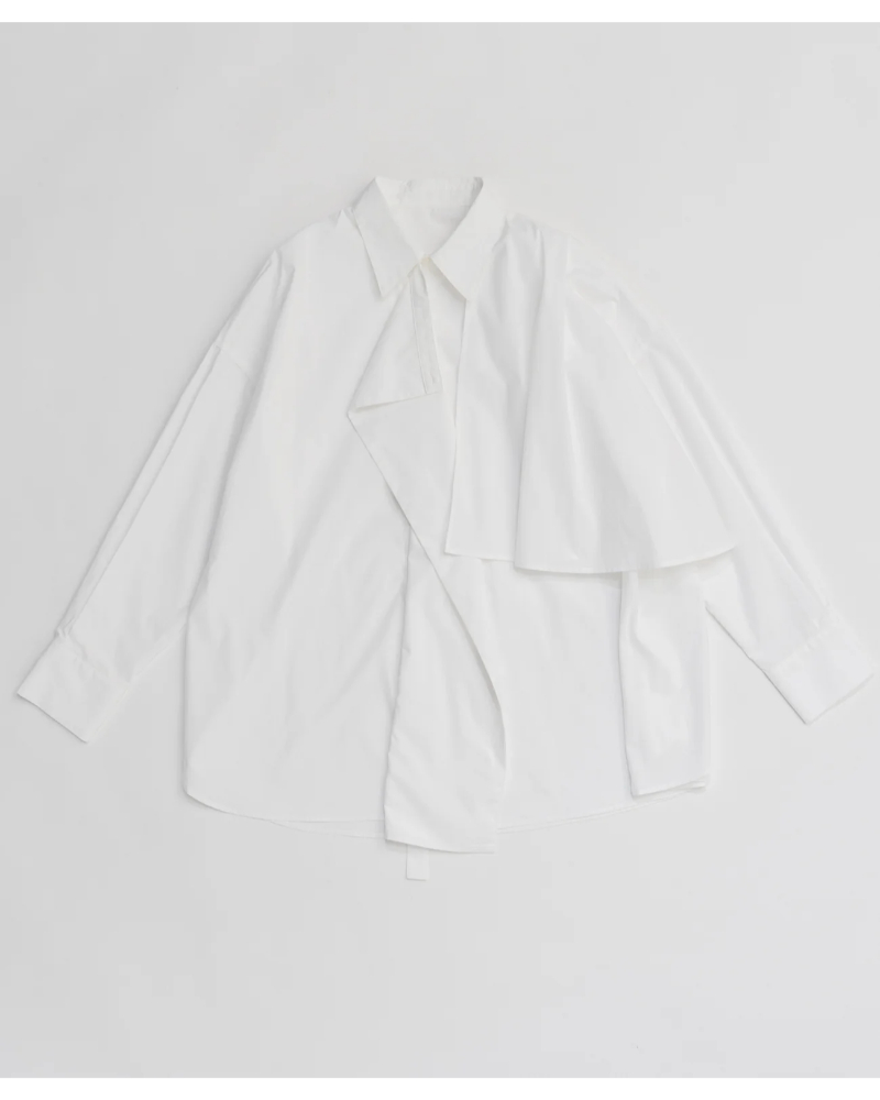 MAISON SPECIAL( ���]�� �X�y�V����) 21261315802 Asymmetrical drape shirt