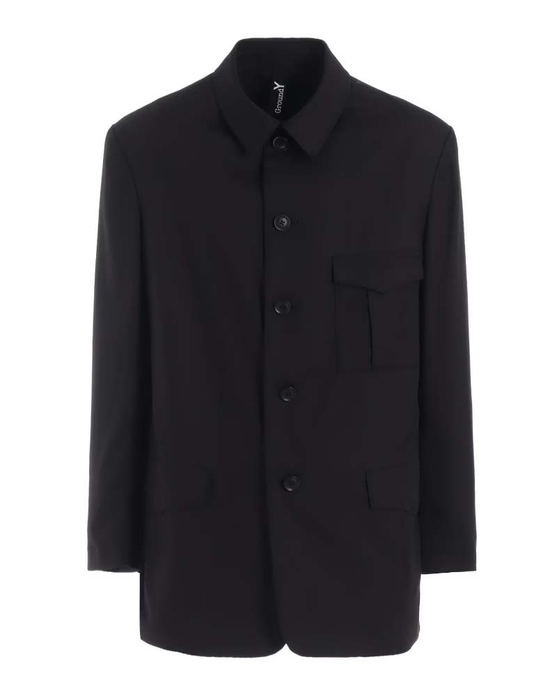 Ground Y�i�O���E���h ���C�jGQ-J02-209-1-03 TR TWILL STAND COLLAR GUSSET POCKET JACKET