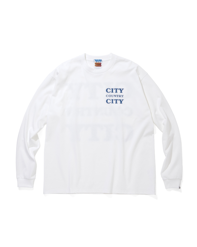 CITY COUNTRY CITY�i�V�e�B�[�J���g���[�V�e�B�[�jCCC-261T002 COTTON L/S T-SHIRT CITY COUNTRY CITY