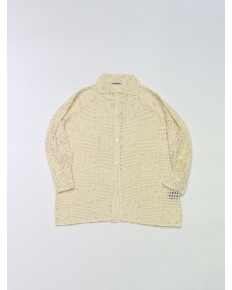 PHEENY�i�t�B�[�j�[)PS26-KT01 Cotton Lace Stitch Cardigan