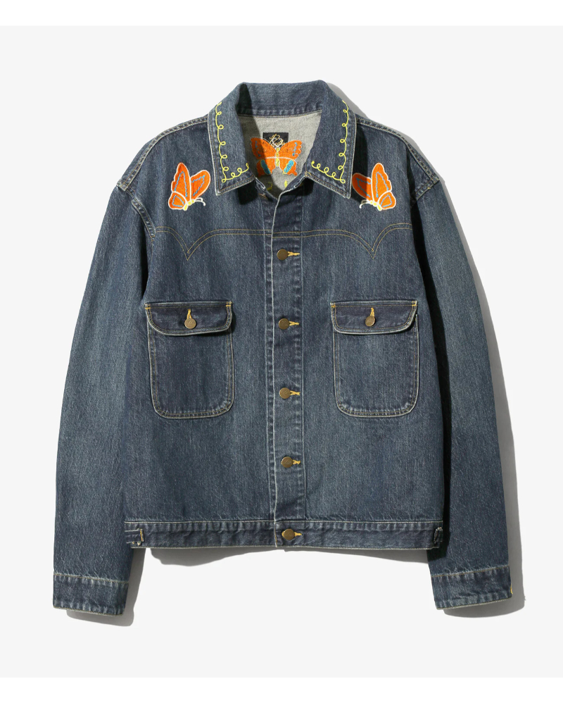 NEEDLES�i�j�[�h���Y) SX210 PAPILLON EMB. JEAN JACKET - 12OZ DENIM