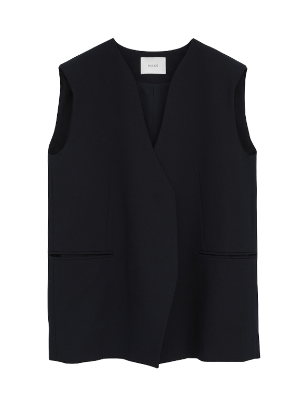 CLANE (�N���l) 80103-0413 COLLARLESS GILET