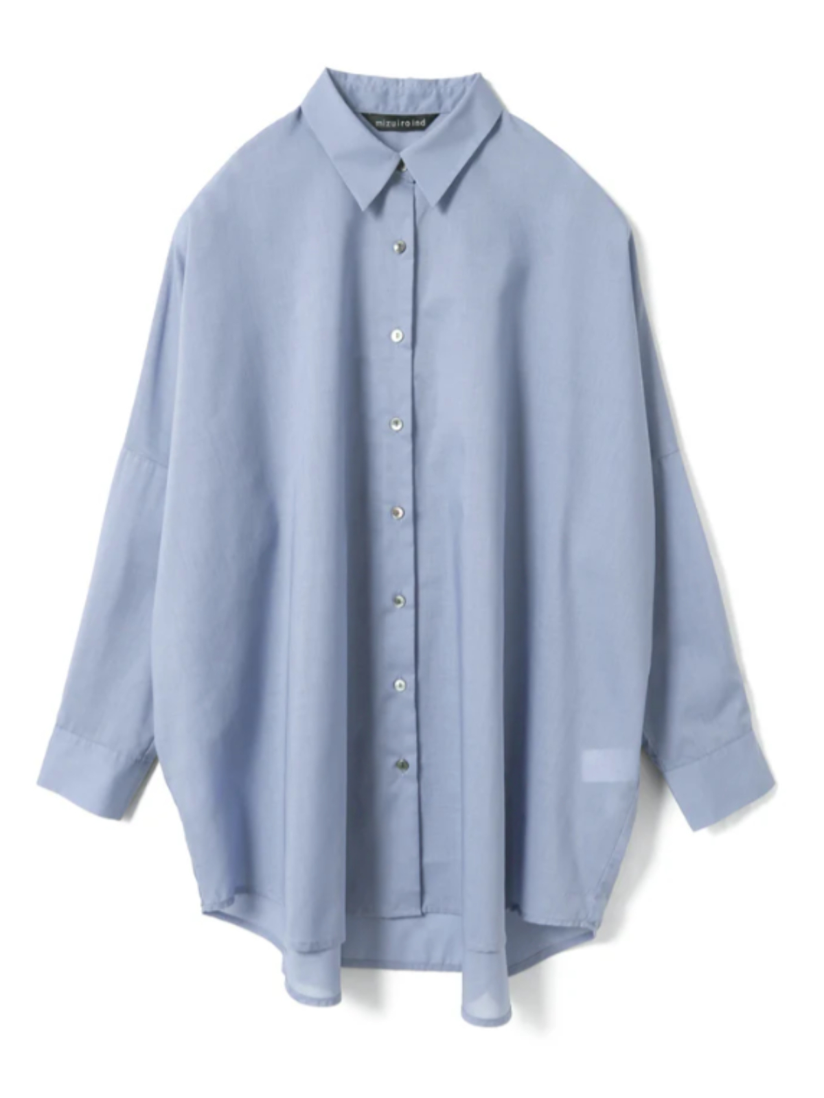 mizuiroind�i�~�Y�C���C���h�j1-230162 T/C sheer wide shirt