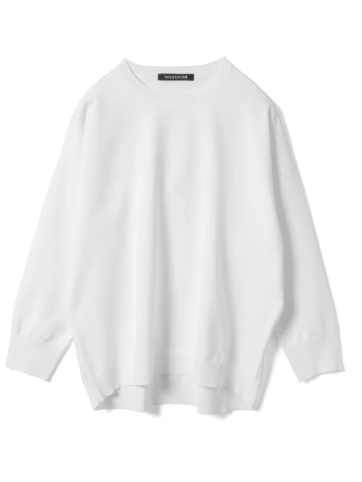 mizuiroind�i�~�Y�C���C���h�j1-220077 crew neck wide P/O