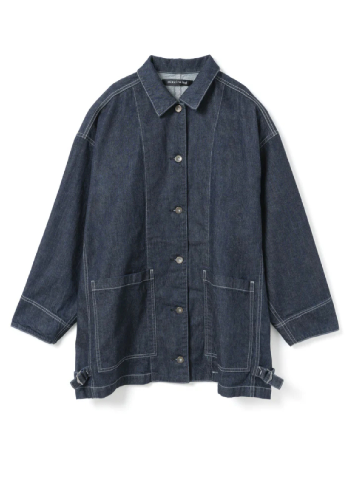 mizuiroind�i�~�Y�C���C���h�j1-270039OW wide denim coverall