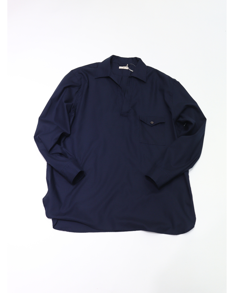ULTERIOR(�A���e���A�jUSH66-LA198-A SILKY SOFT TWILL SKIPPER SHIRT