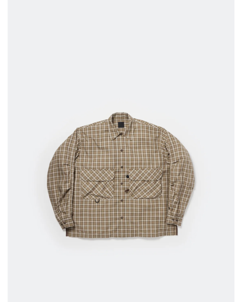 DAIWA PIER39�i�_�C���s�A 39) BE-82026L W's TECH SPORTS OPEN COLLAR SHIRT L/S GREN PLAID