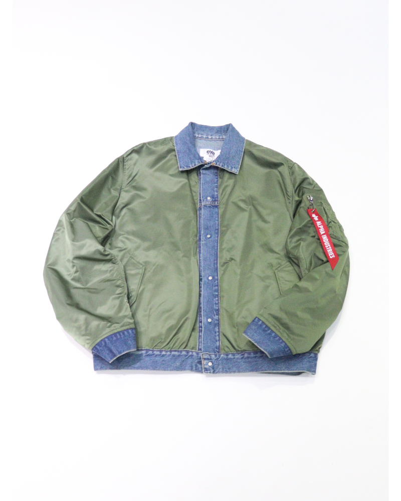 eYe JUNYA WATANABE MAN�i�A�C �W���������^�i�x�}��) WQ�[J911�[100 ALPHA MA-1 CUSTOMIZED JACKET 