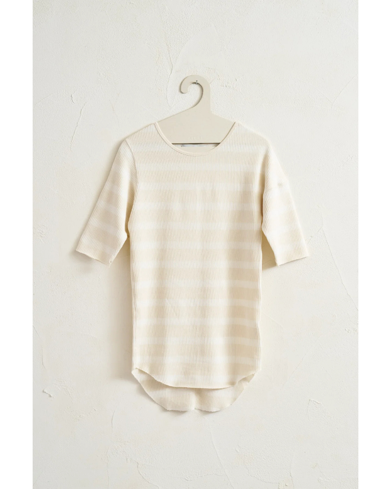 archi�i�A�[�L�jAS26-C2 PIANO BORDER ASYMMETRY TEE - IN MARCH