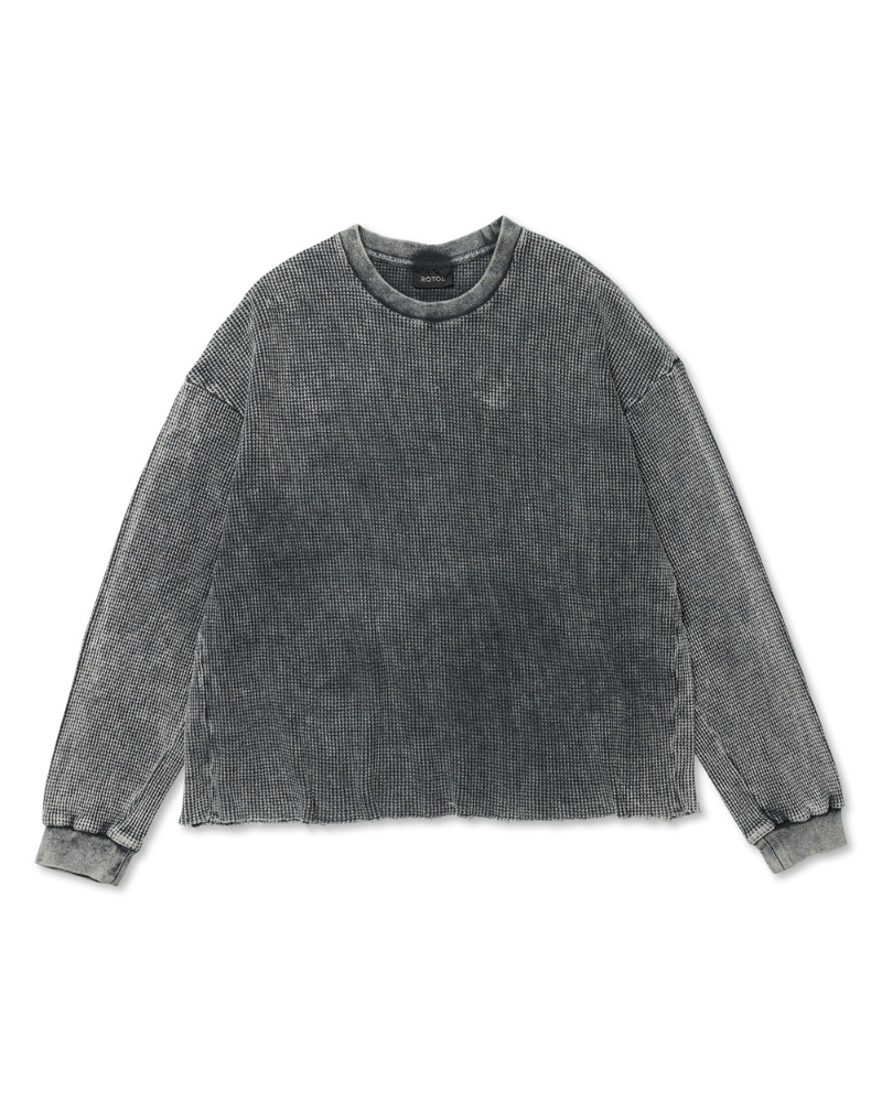 ROTOL�i���g��)  R26SCNY30 Chemical Dyed Waffle Lst