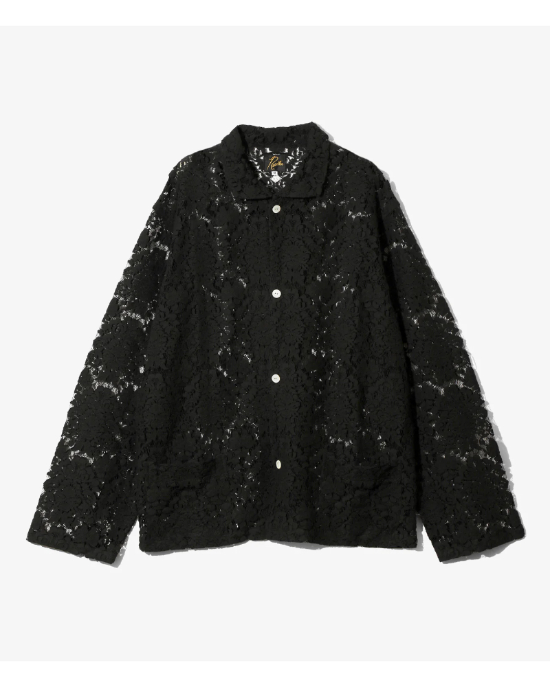 NEEDLES�i�j�[�h���Y) SX283B WIDESPREAD COLLAR SHIRT - RASCHEL LACE