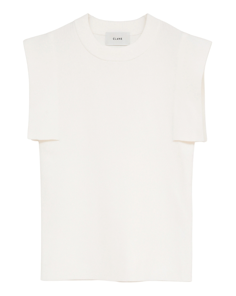 CLANE (�N���l) 10106-2213 SQUARE SLEEVE KNIT TOPS