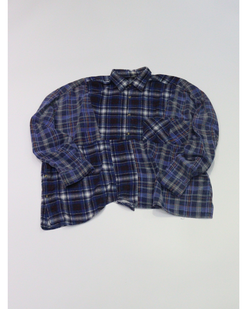 OLD PARK�i�I�[���h �p�[�N�j OP-544-1 HALH-BUTTON SHIRT FLANNEL