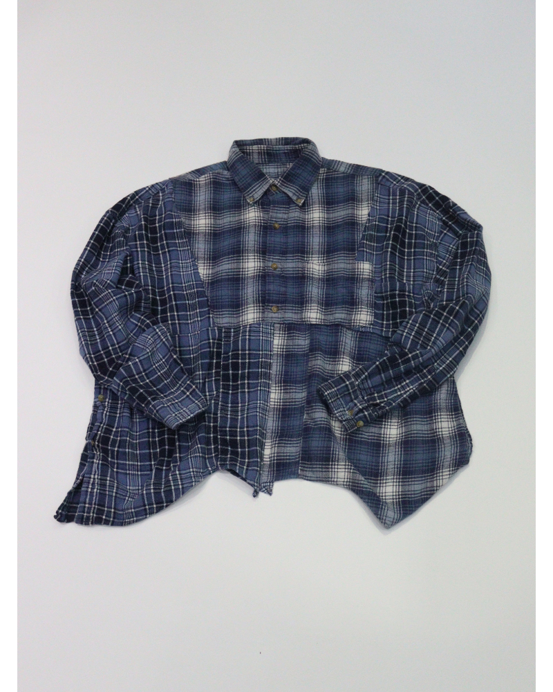 OLD PARK�i�I�[���h �p�[�N�j OP-544-2 HALH-BUTTON SHIRT FLANNEL