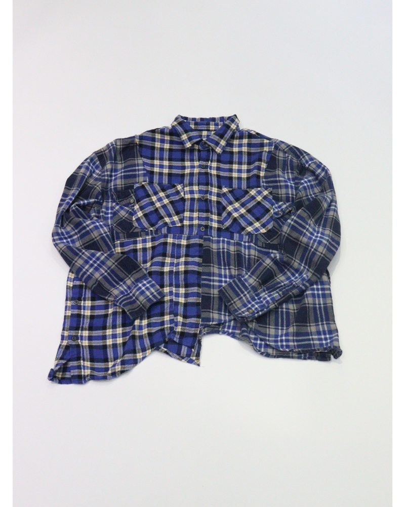 OLD PARK�i�I�[���h �p�[�N�j OP-544-4 HALH-BUTTON SHIRT FLANNEL