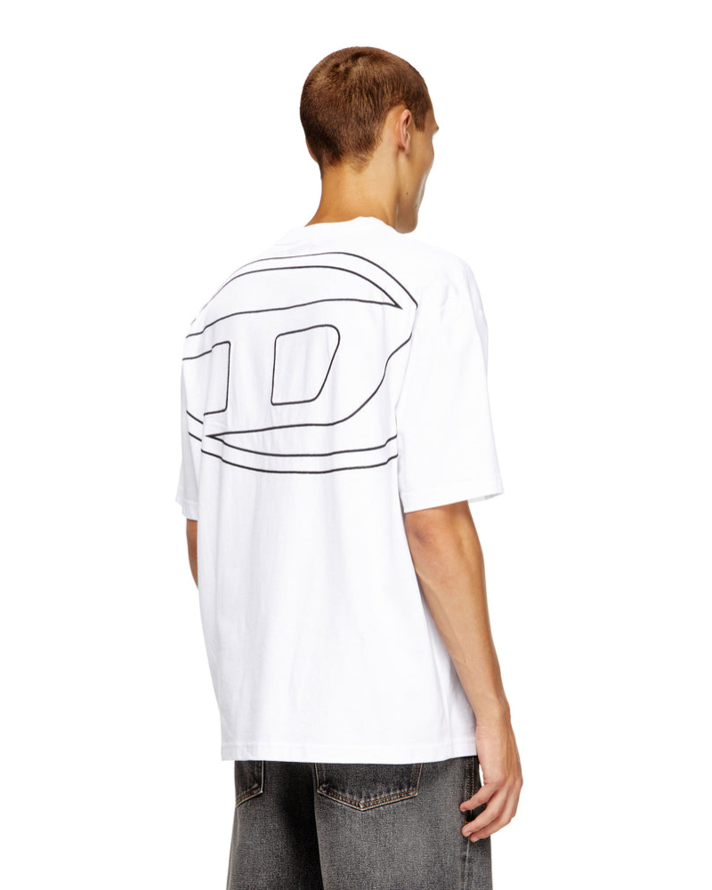 DIESEL (�f�B�[�[��) A113020HGAM141T-Shirt With Maxi Oval D Embroidery Mens