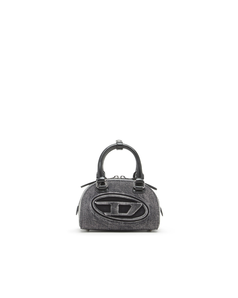 DIESEL (�f�B�[�[��) X10369P8764 1DR Dome-Mini bowling bag in washed denim