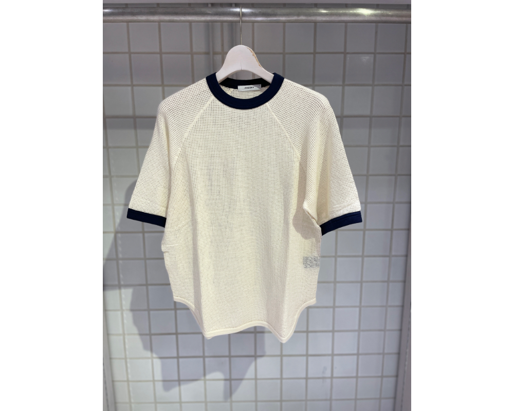 PHEENY�i�t�B�[�j�[)PS26-CS13  Basket Mesh Ringer Tee