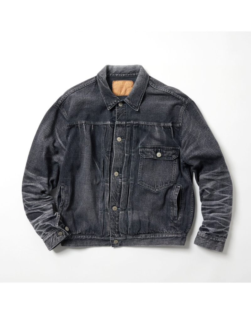 GOLD (�S�[���h) GL15861H   RECYCLED WASTE SUVIN COTTON YARN 11.5oz. DENIM BLOUSE VINTAGE WASHED