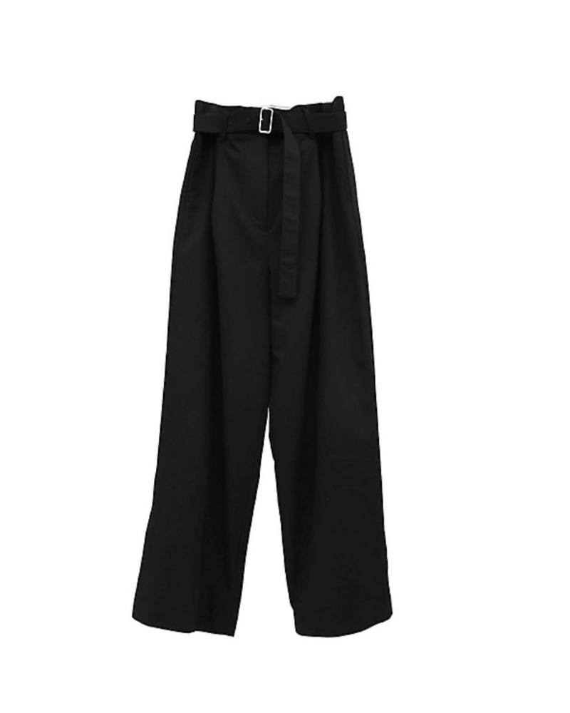 CLANE (�N���l) 10110�[7233 WAIST BELT DAD PANTS