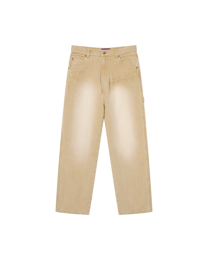 BlackEyePatch�i�u���b�N�A�C�p�b�`�jBEPSS26PA13 OG LEATHER PATCHED WASHED PAINTER PANTS