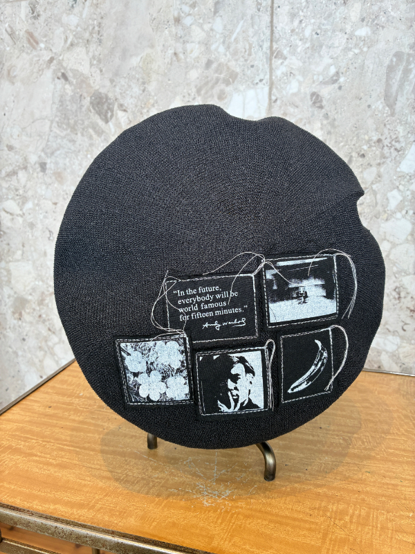 CA4LA�i�J�V��) CAW00616 AndyWarhol PATCH BERET