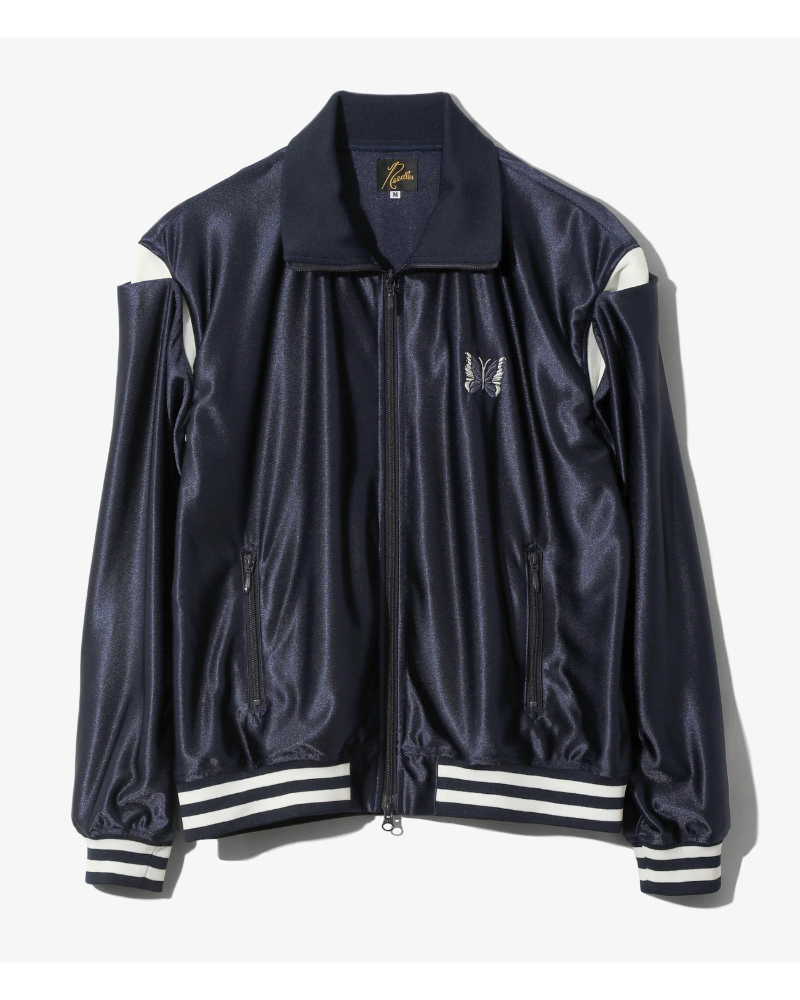 ♦*n様 Needles ブラック フリンジジャージ M NEEDLES＞フリンジ トラックジャケット