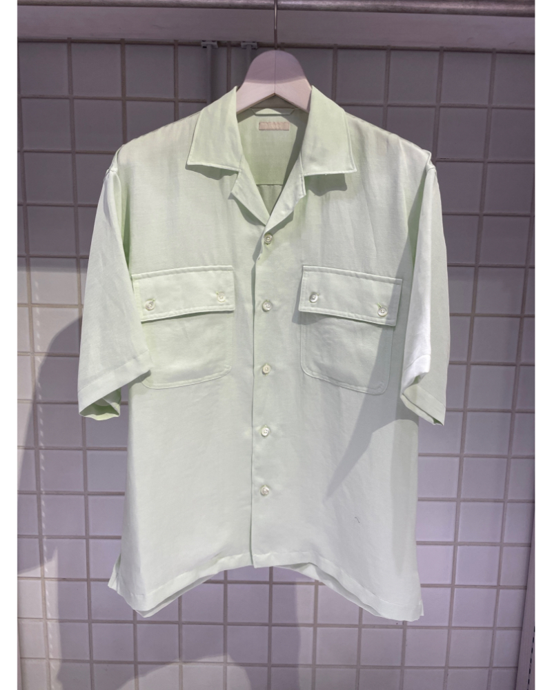 ULTERIOR(�A���e���A)USH72-LA236 TA/R/L TWILL OPEN COLLAR SHIRT