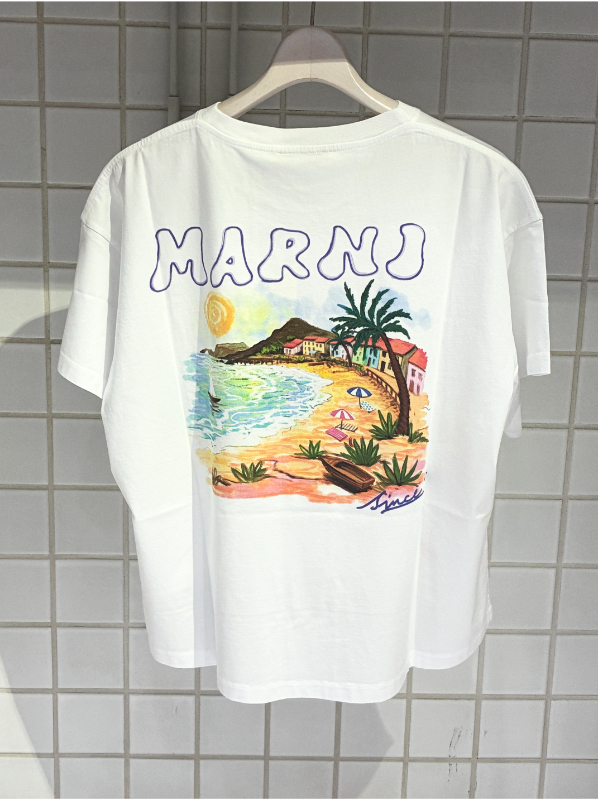 MARNI (マルニ) THJE0393P0USCZ06 コットン製Tシャツ Marni Beachr