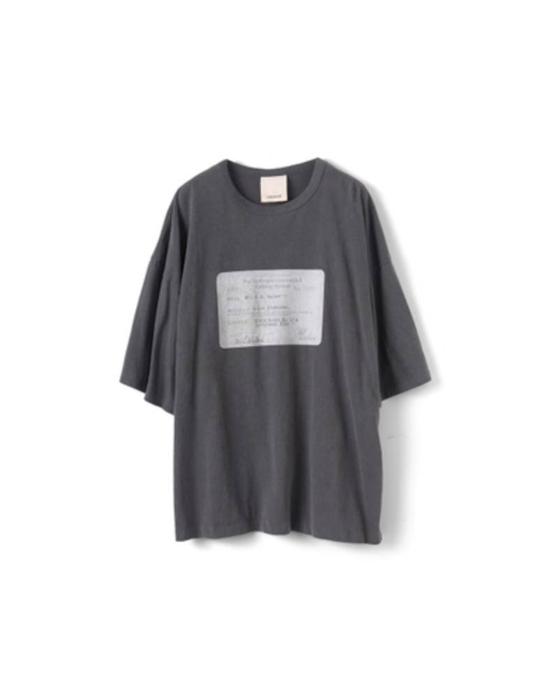 refomed(���t�H���b�h) RECU-063 RAILWAY TICKET TEE