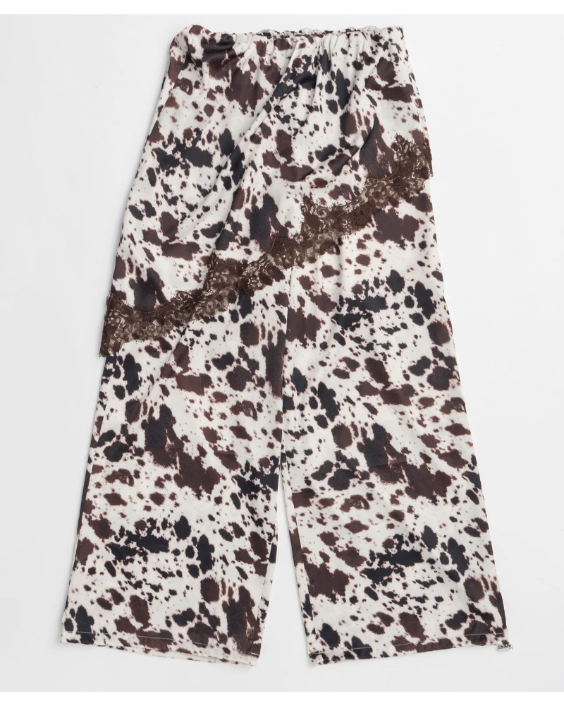  MAISON SPECIAL�i���]���X�y�V�����j21261466309 Wrap Satin Lace Pants