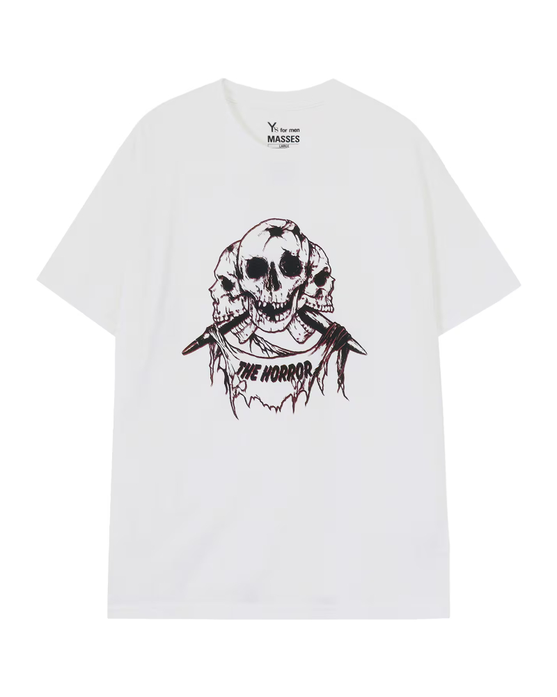 Y's for men�i���C�Y�t�H�[�����jMK-T71-990 �yY's for men �~ MASSES�zCOTTON SINGLE PRINT ROUND NECK SHORT SLEEVE T