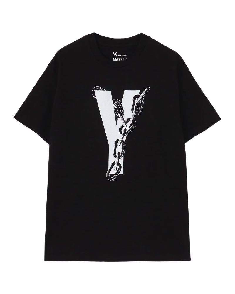 Y's for men�i���C�Y�t�H�[�����jSSES�zMK-T73-990 �yY's for men �~ MASSES�zCOTTON SINGLE PRINT ROUND NECK SHORT SLEEVE T